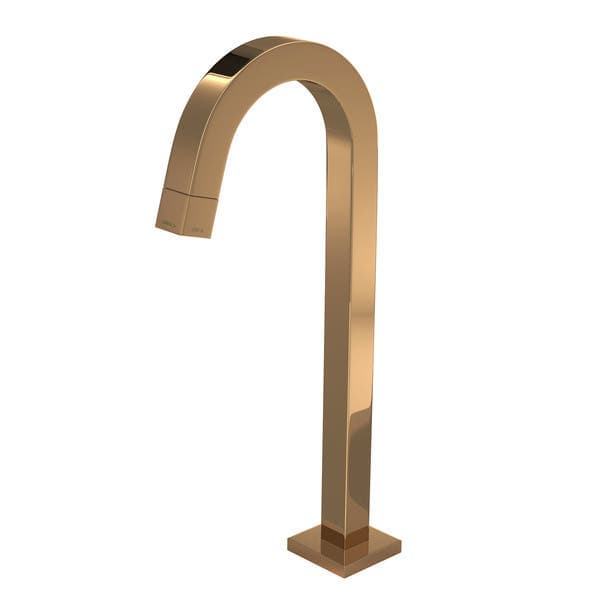 Torneira de Pia para Banheiro com Bica Alta Rose Gold Tube Deca