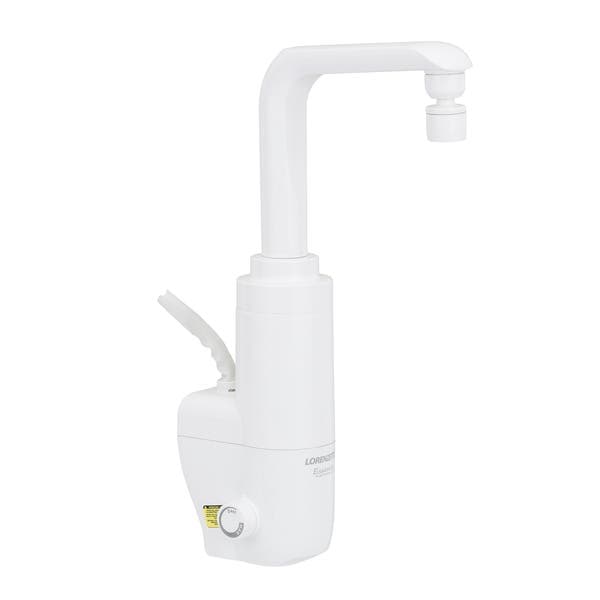 Torneira Elétrica de Pia para Cozinha com Bica Alta Branca 127V (110V) Essence Lorenzetti