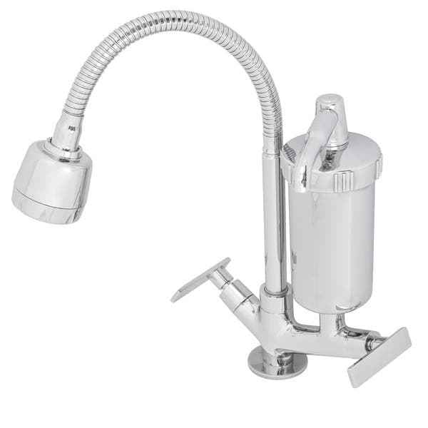 Torneira Gourmet com Filtro de Pia para Cozinha com Bica Alta Flexível Cromada Gourmet Flex Equation