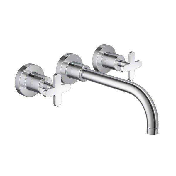 Torneira Misturador para Parede de Banheiro Bica Reta Cromada Disco Deca