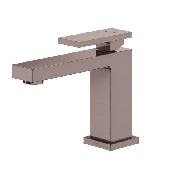 Torneira Monocomando de Pia para Banheiro com Bica Baixa Rose Gold Escovado New Edge Docol