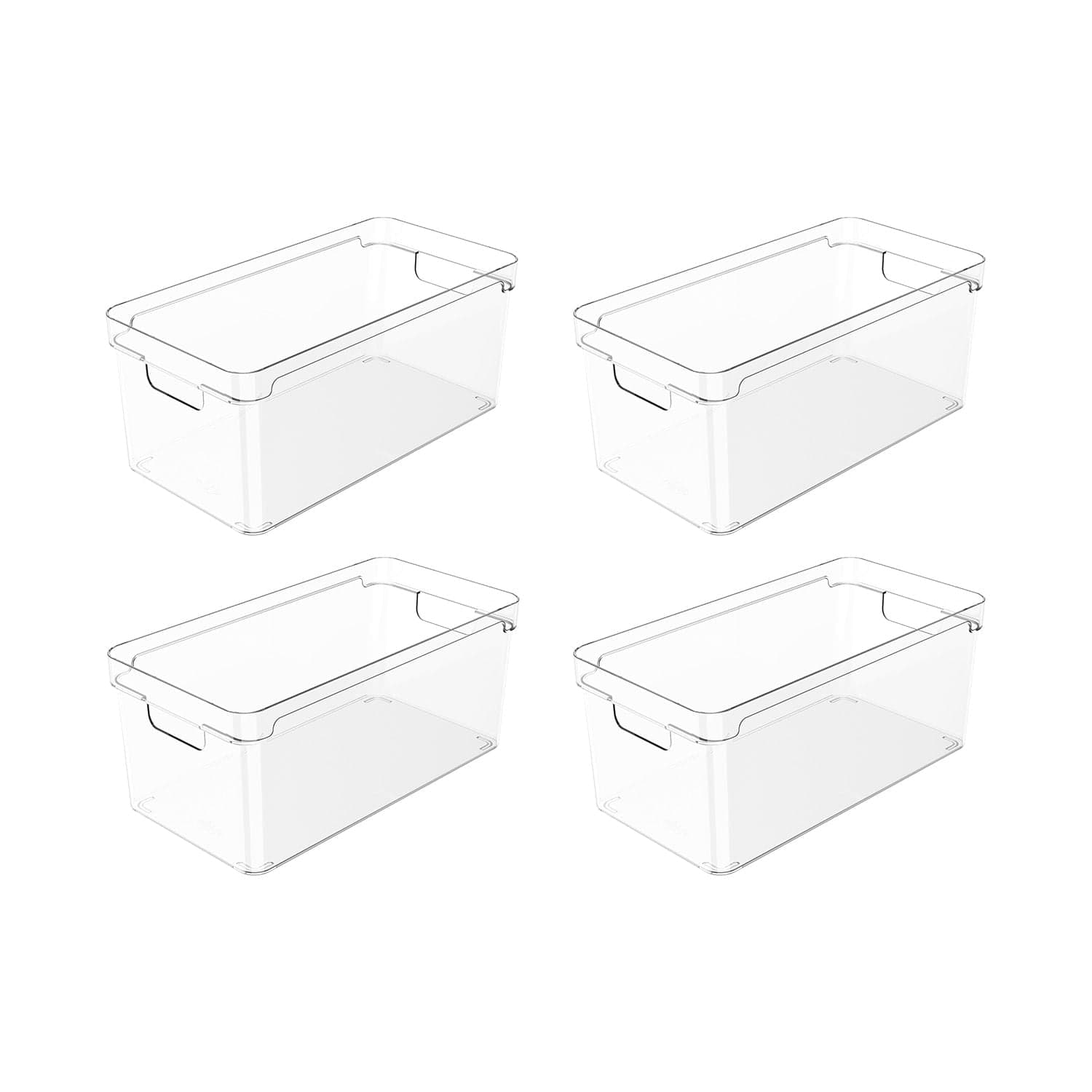 Kit de Organizador de Armários Ou 4 Unidades 30x15x13 Linha Clear