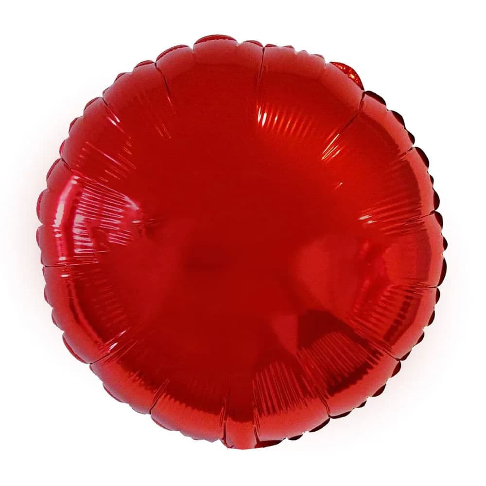 Balão Metalizado Redondo 20" Vermelho - Flexmetal