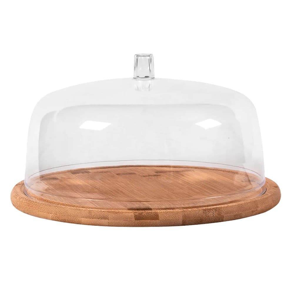 Boleira de Bambu com Tampa Cúpula Sense 27,5cm - Ou
