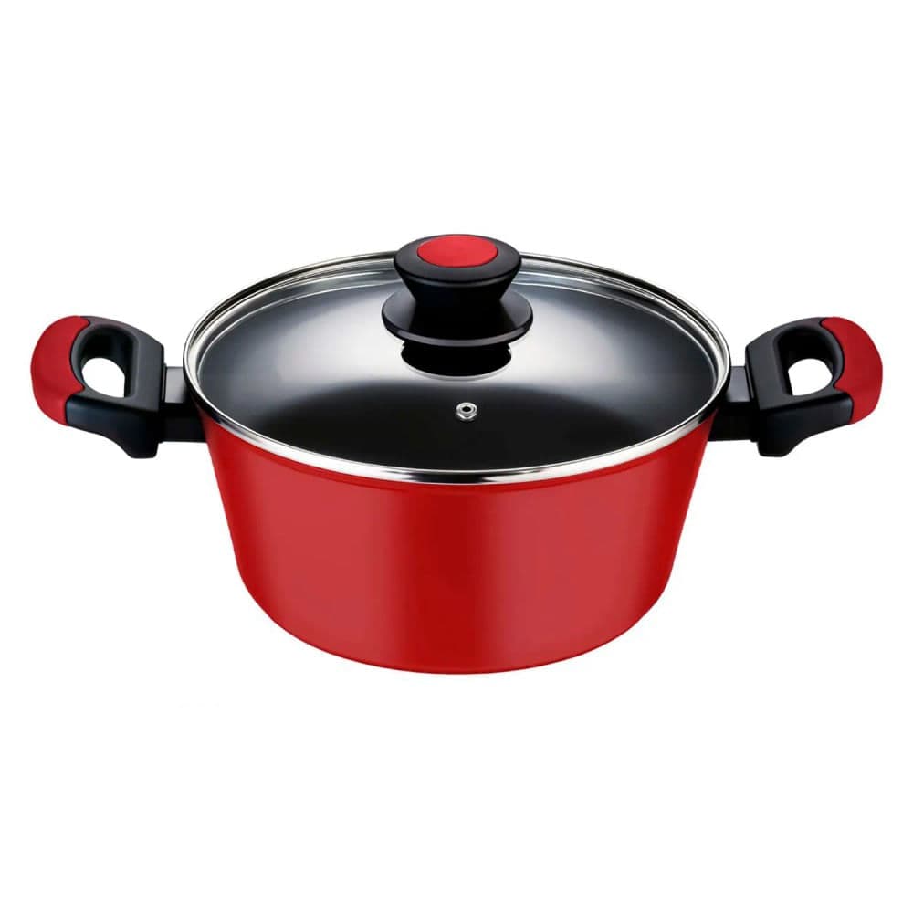 Caçarola Antiaderente Everyday 24cm Vermelho 4,3L - Oxford