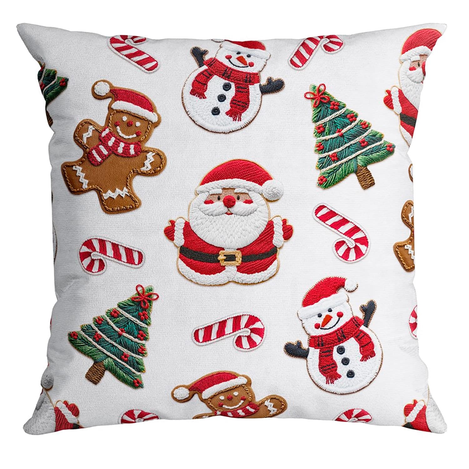 Capa de Almofada Natal 43x43cm Biscoito - Belchior Decor