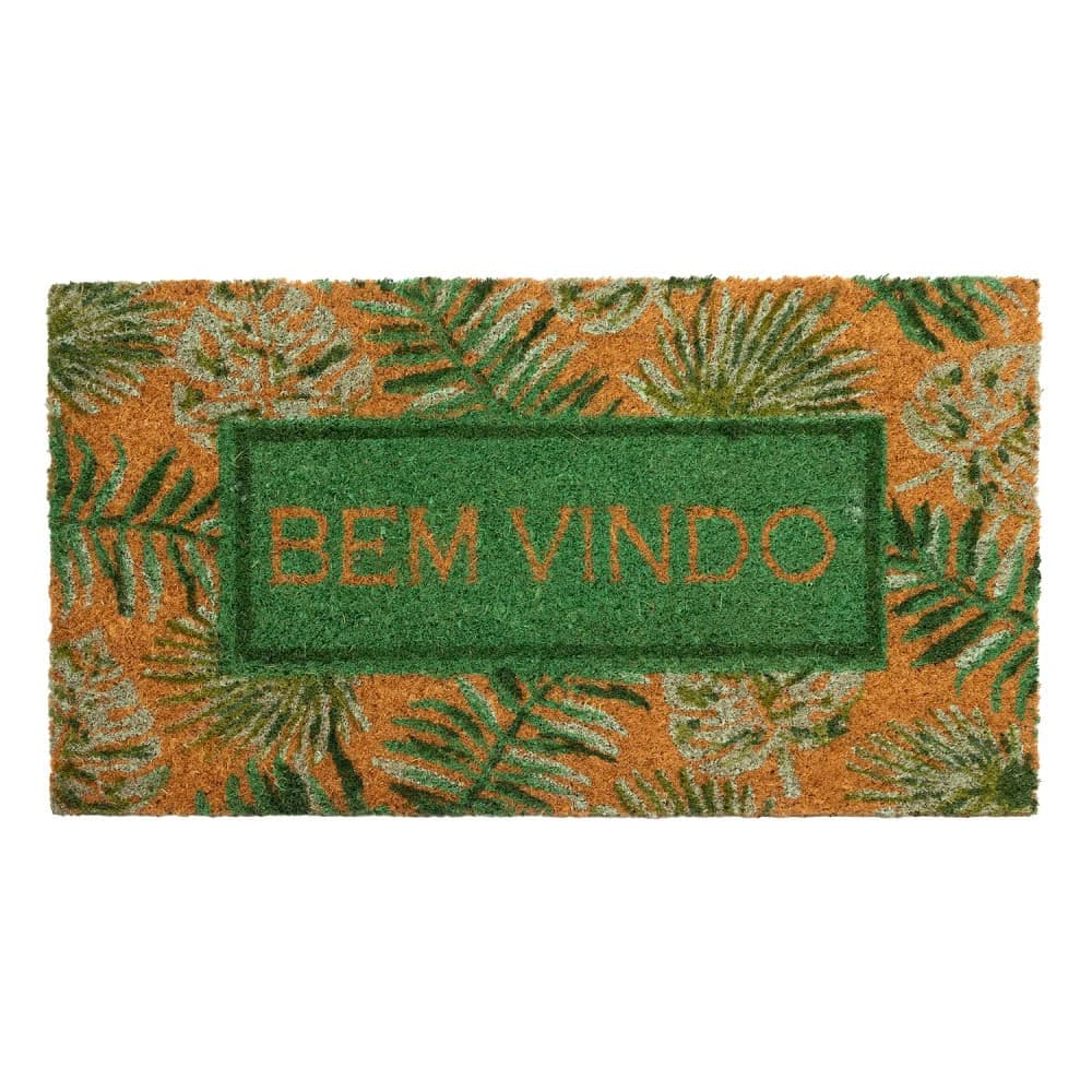 Capacho Fibra de Coco Bem Vindo 33x60cm - Edantex