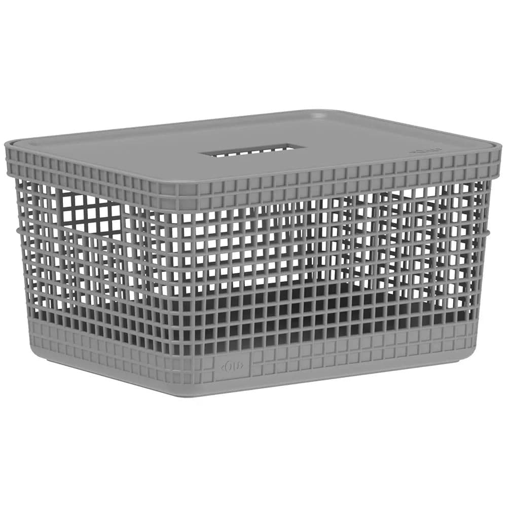 Cesto Grid com Tampa 8l Chumbo - Ou