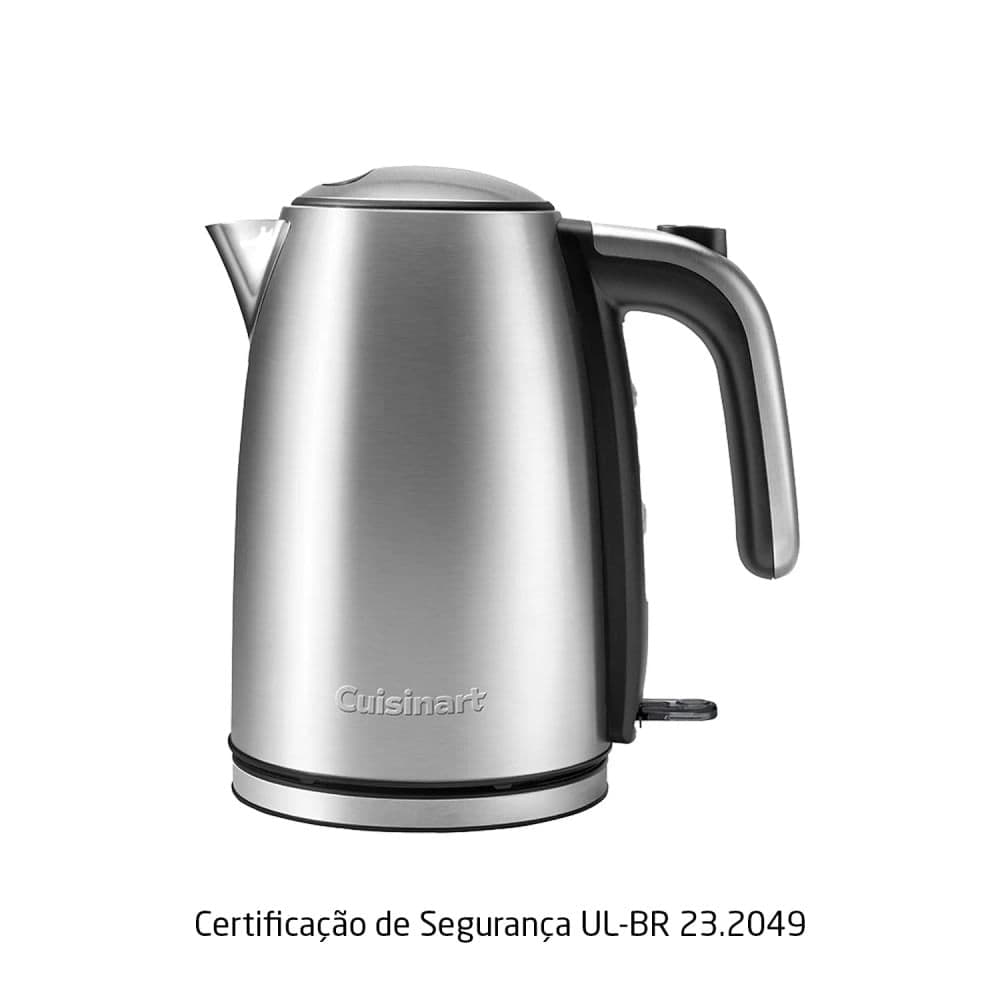 Chaleira Elétrica em Inox 1,7L 1500w Prata - Cuisinart