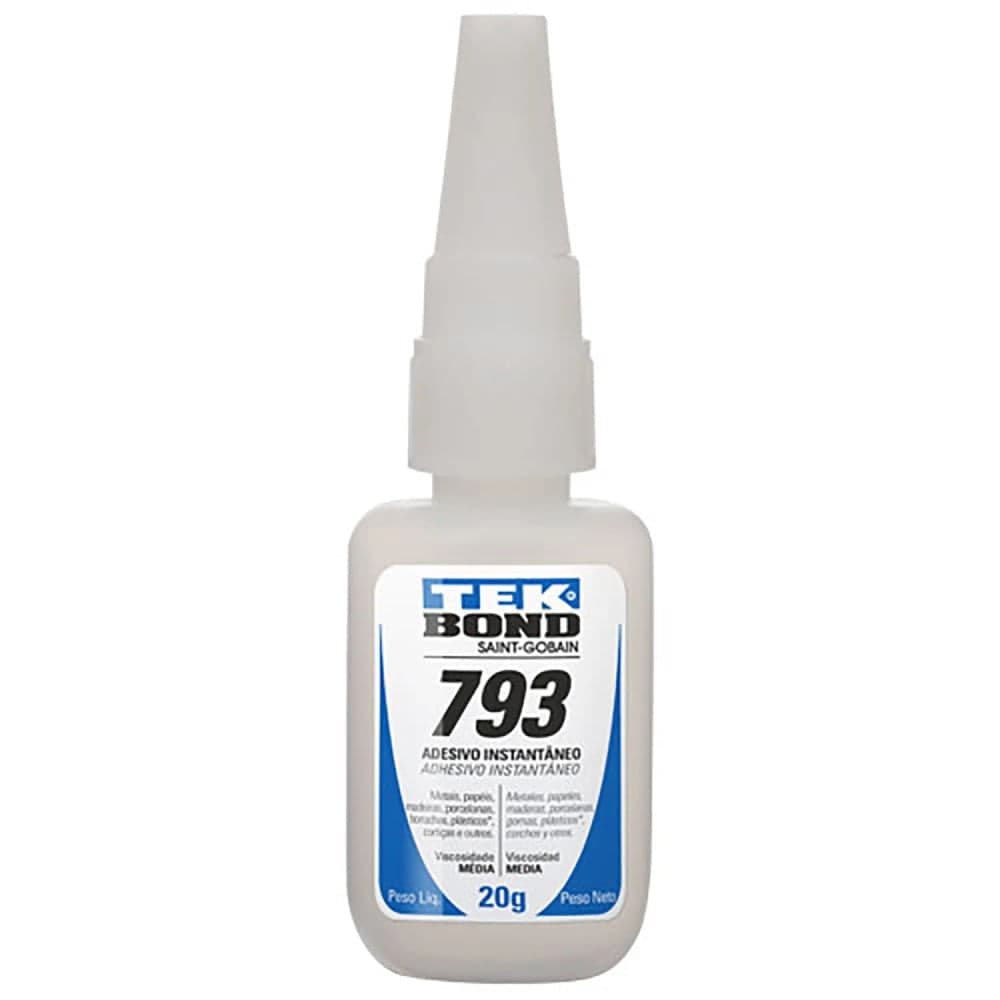 Cola Instantânea 793 para Reparo Multiuso com Bico 20g - Tekbond