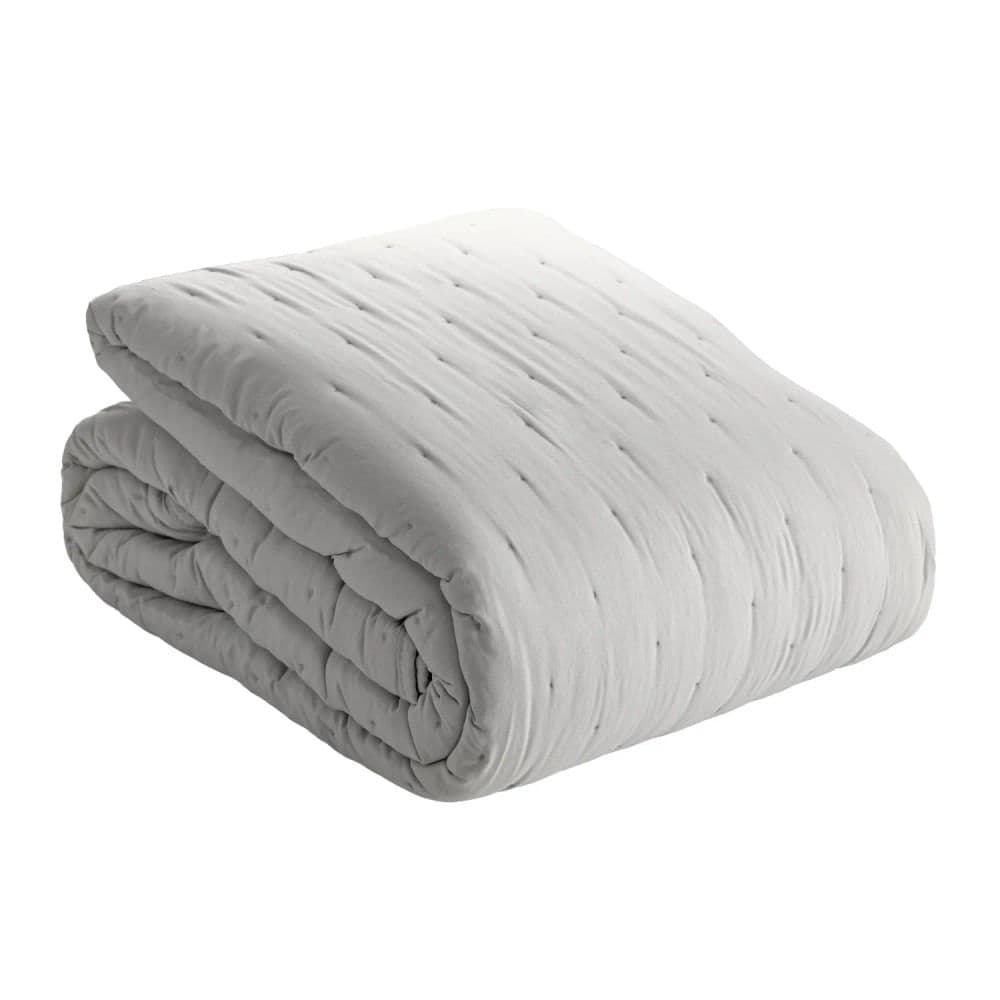 Colcha Matelassê Saphira King 3 Peças Cinza - Lyor