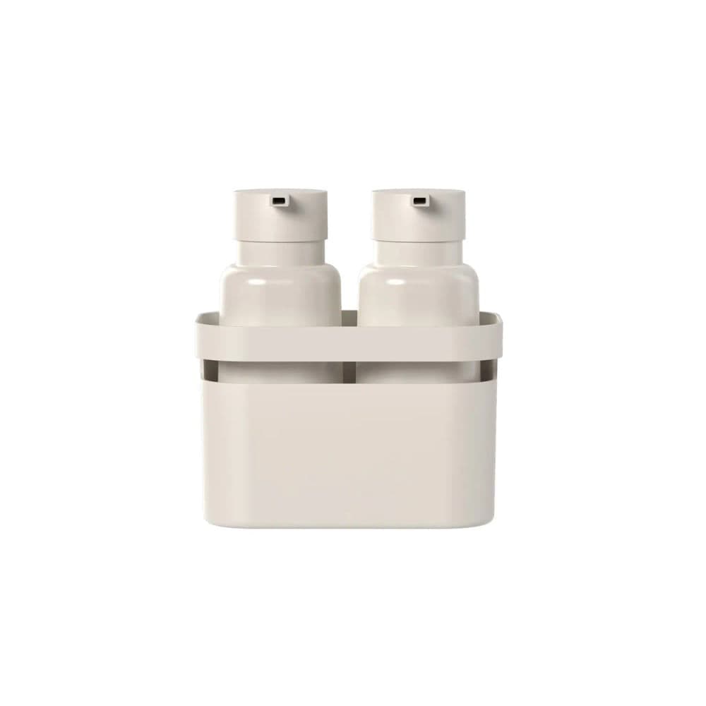 Conjunto de Dispenser Flow com Organizador 500mL Bege - Ou