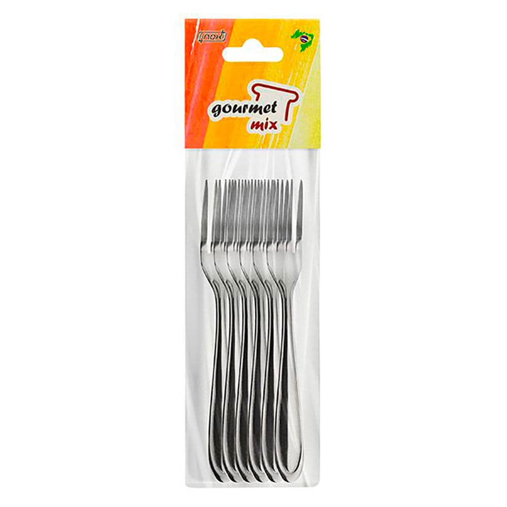 Conjunto Garfo Mesa Victoria Inox 6 Peças - Gourmet Mix