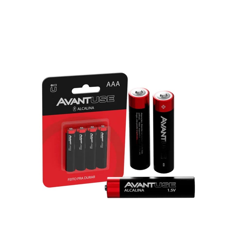 Conjunto Pilhas Palito Aaa 4 Unidades - Avant
