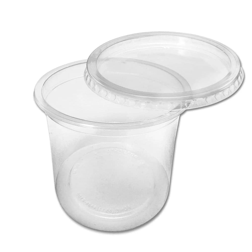 Copo com Tampa Descartável 350mL Transparente 25 Unidades - Bello Festas