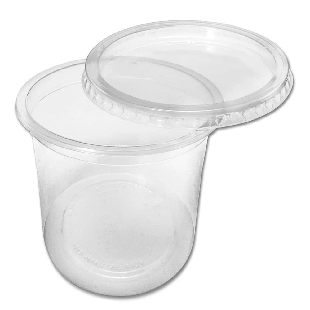 Copo com Tampa Descartável 500mL 25 Unidades Transparente - Bello Festas