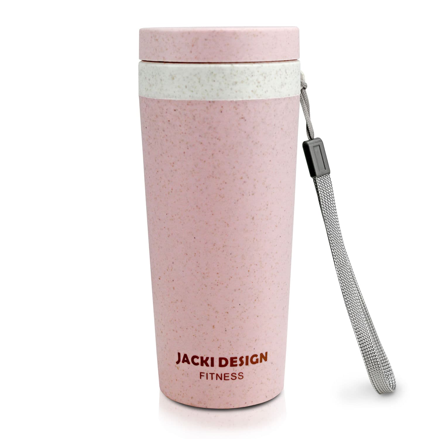 Copo com Tampa Lifestyle 300mL Rosa - Jacki Design
