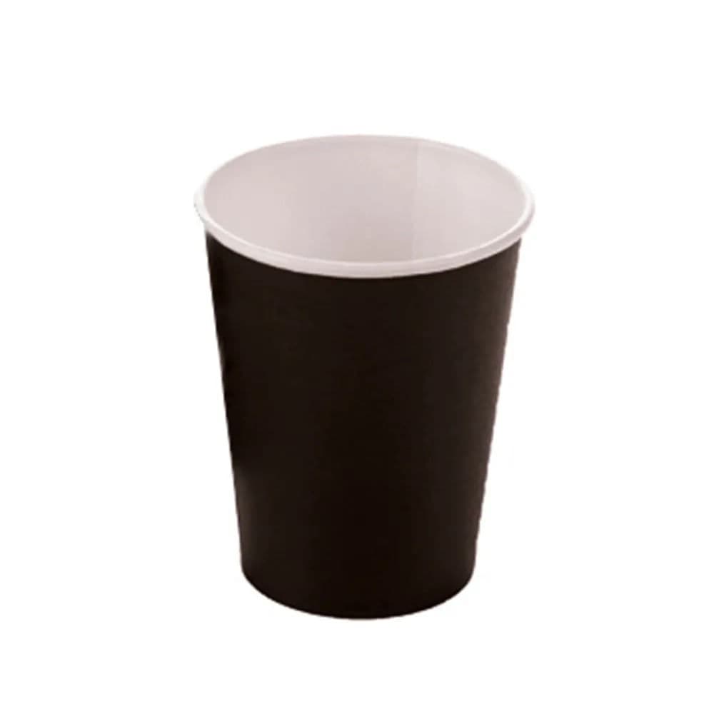 Copo de Festa Liso 270mL 10 Unidades Preto - Silver Plastic