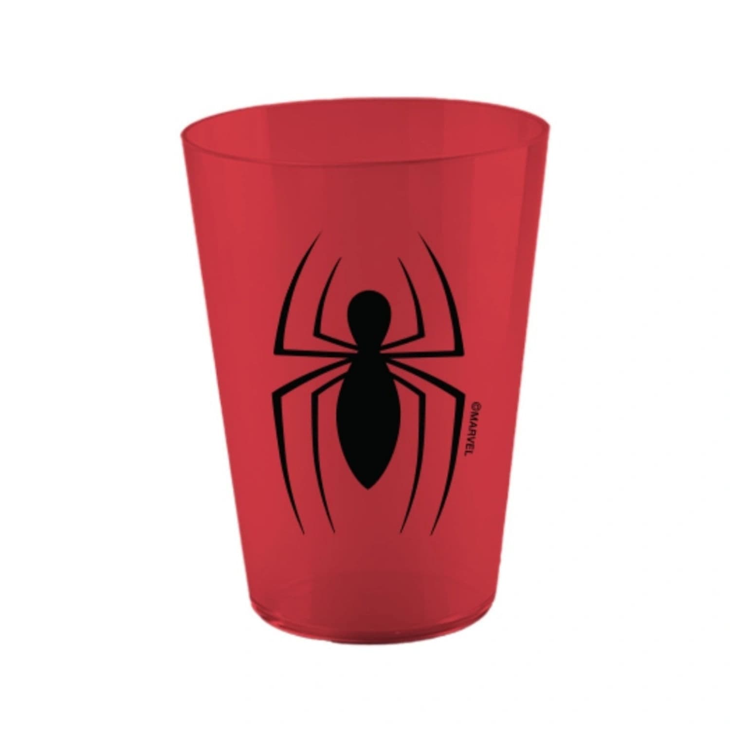 Copo de Plástico Decorado Spider-man 350mL Vermelho - Tiba
