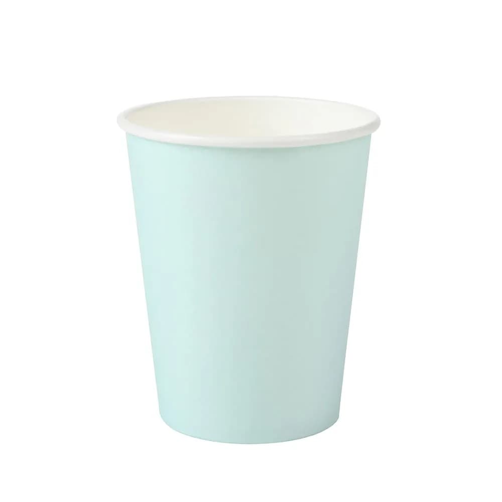 Copo Descartável De Papel 270mL Candy Verde - Silver Plastic