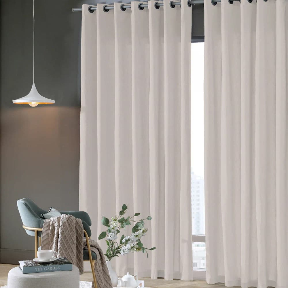 Cortina Rústica Pantex 4,2x2,5m Natural - Bella Janela