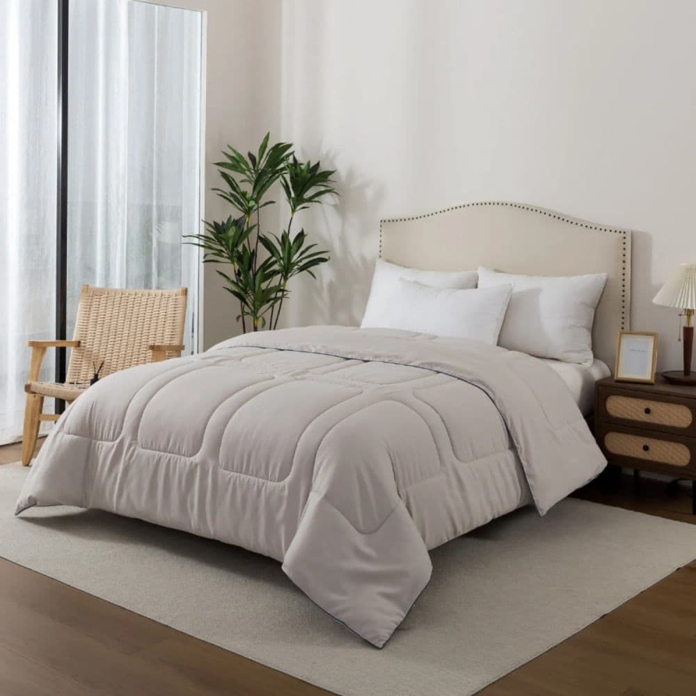 Edredom Soft Casal 220x240cm Bege - Mikasa By Chalesco