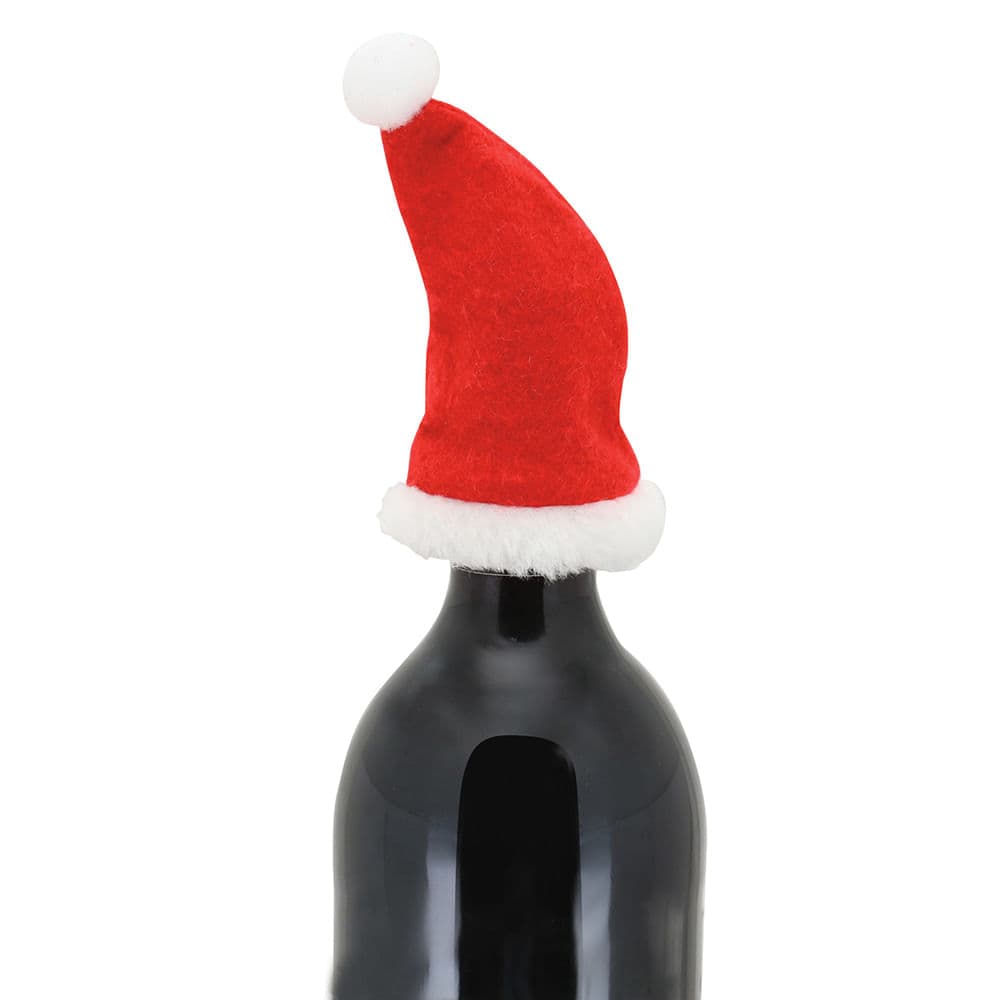 Enfeite de Natal Gorrinho De Papai Noel 6 Unidades 10cm - Magizi