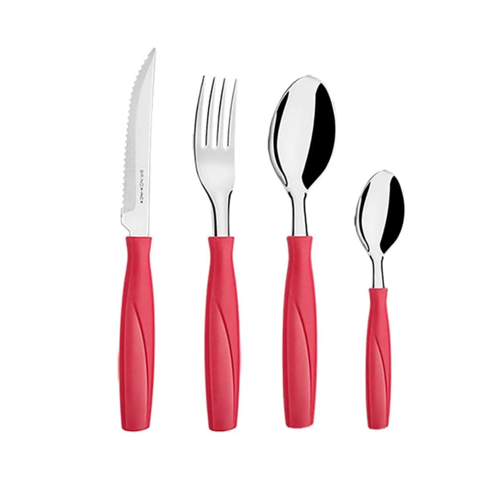 Faqueiro 24 Peças Itaparica Vermelho - Brinox