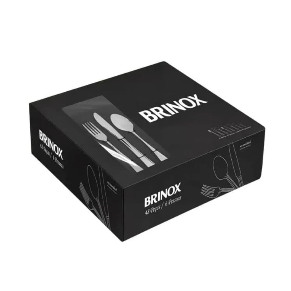 Faqueiro Bistro 48 Peças Aço Inoxidável - Brinox