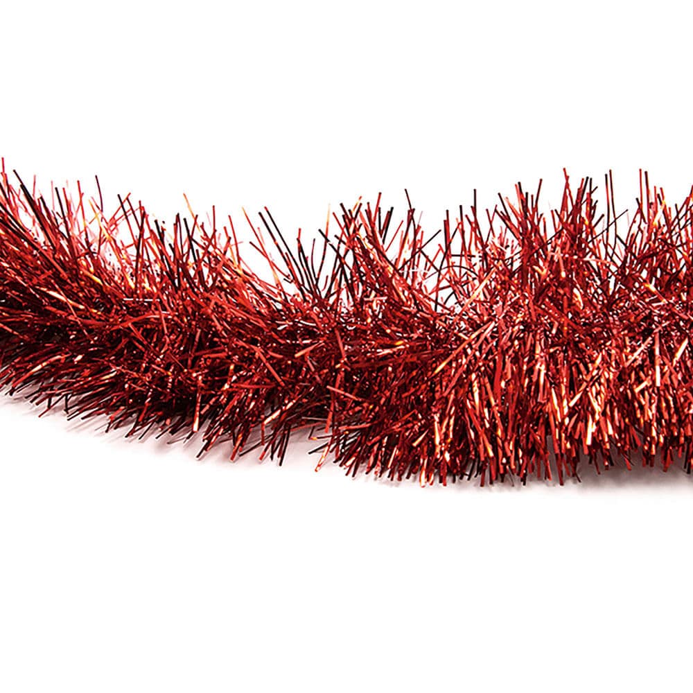 Festão de Natal 7 Fitas 2mx5cm Metalizado Vermelho - Yangzi