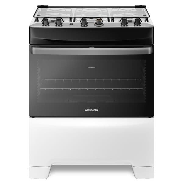 Fogão 5 Bocas Continental Prata Automático com TOPLimpaFácil (FC5IB) Premium