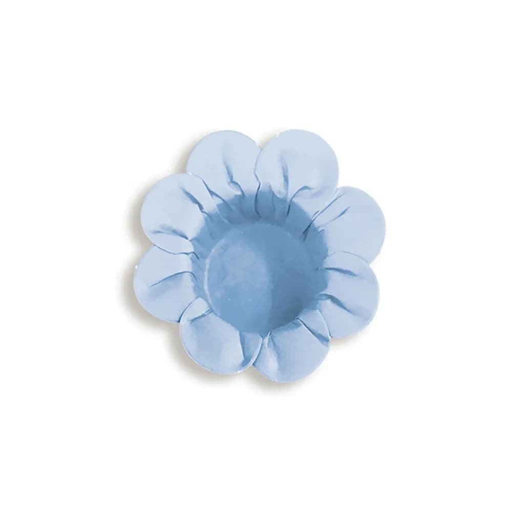 Forminha Para Doces Daisy Azul Aqua 50 Unidades - Ultrafest