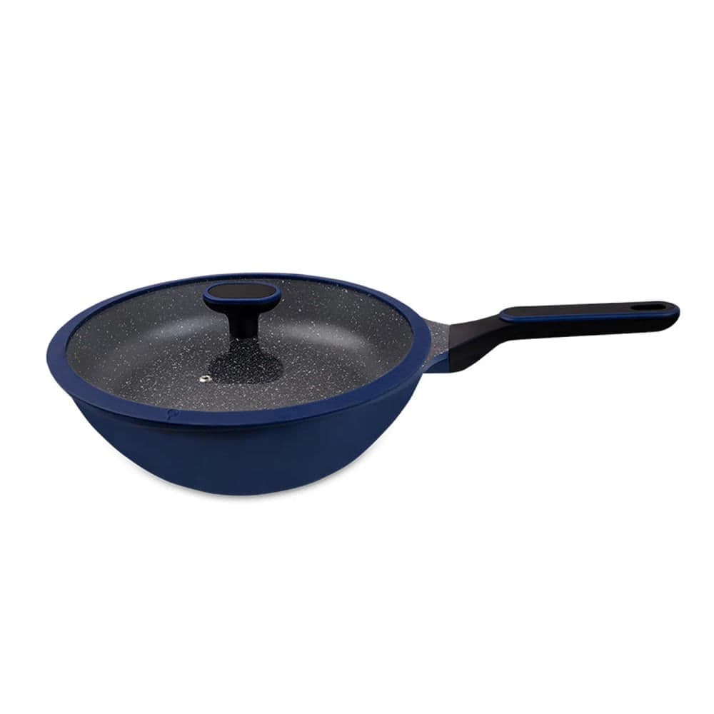 Frigideira Wok Antiaderente Marine 28cm Azul - Hercules