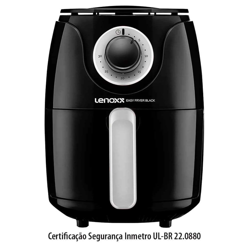 Fritadeira Elétrica 2,4l Easy Fryer Preta - Lenoxx