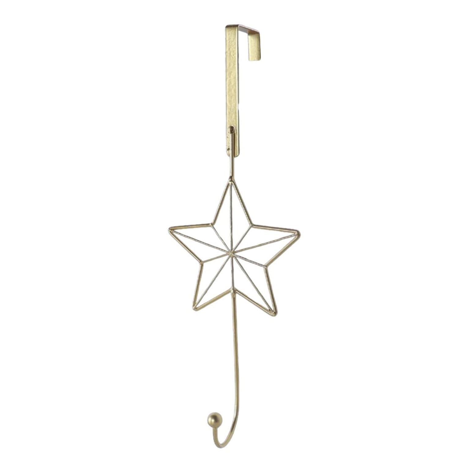 Gancho de Metal Estrela Vazada Dourado - Magizi