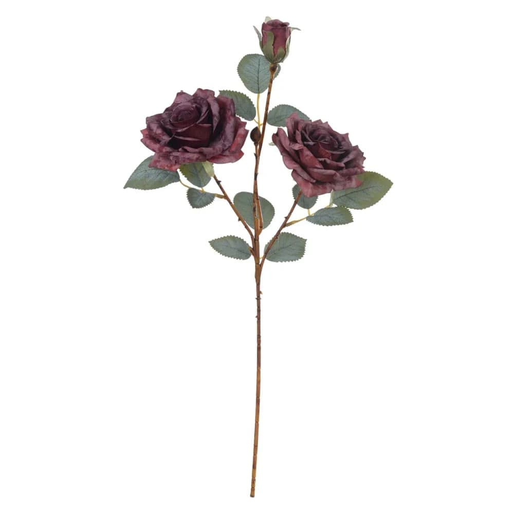 Haste Rosa 52cm Marsala Outono - Florarte