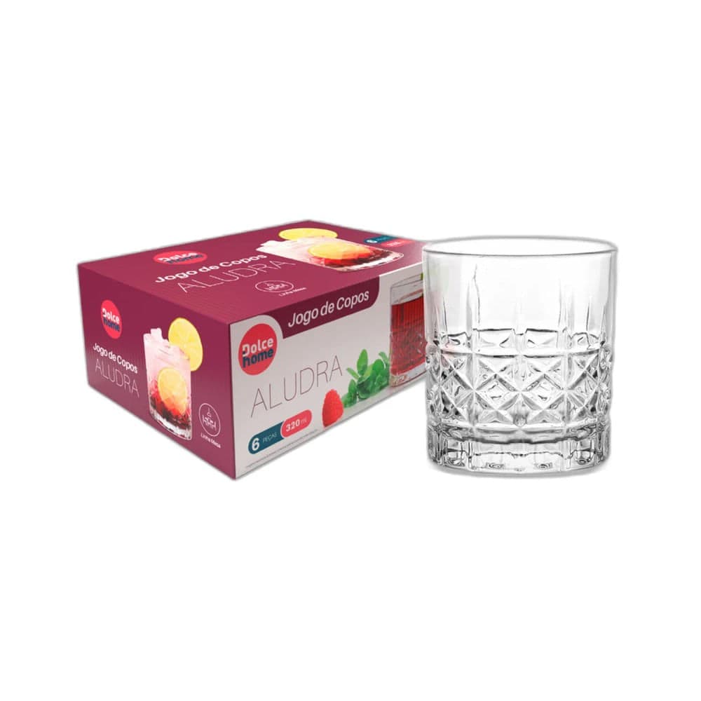 Jogo de Copos Aludra 6 Peças 320mL - Dolce Home