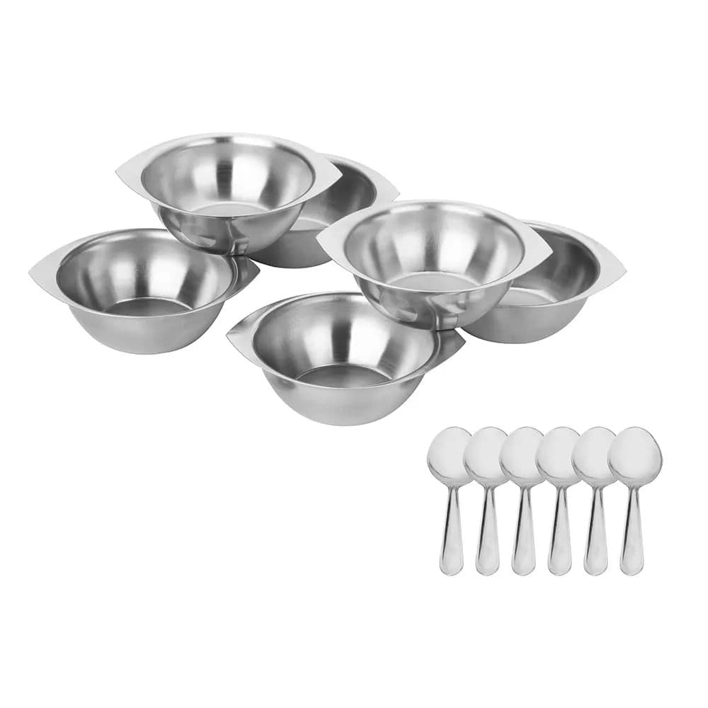 Jogo de Sobremesa Inox 12 Peças - Meridional