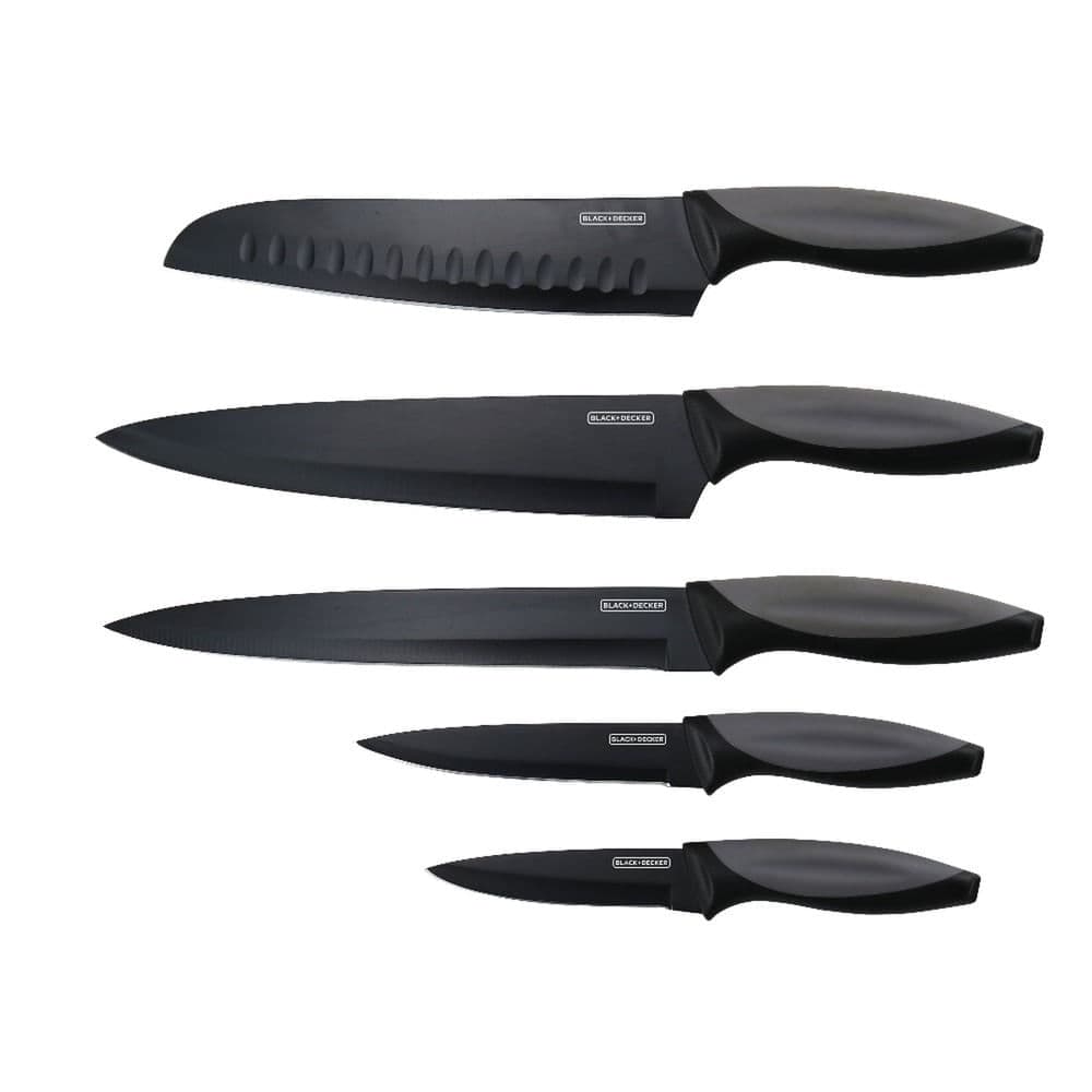 Jogo Facas Arko 5 Peças Preto - Black+decker
