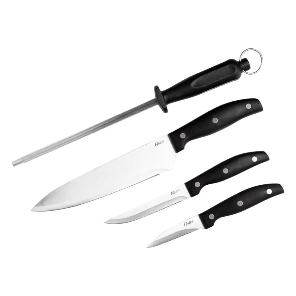 Kit Churrasco Granger 4 Peças Inox Preto - Oster