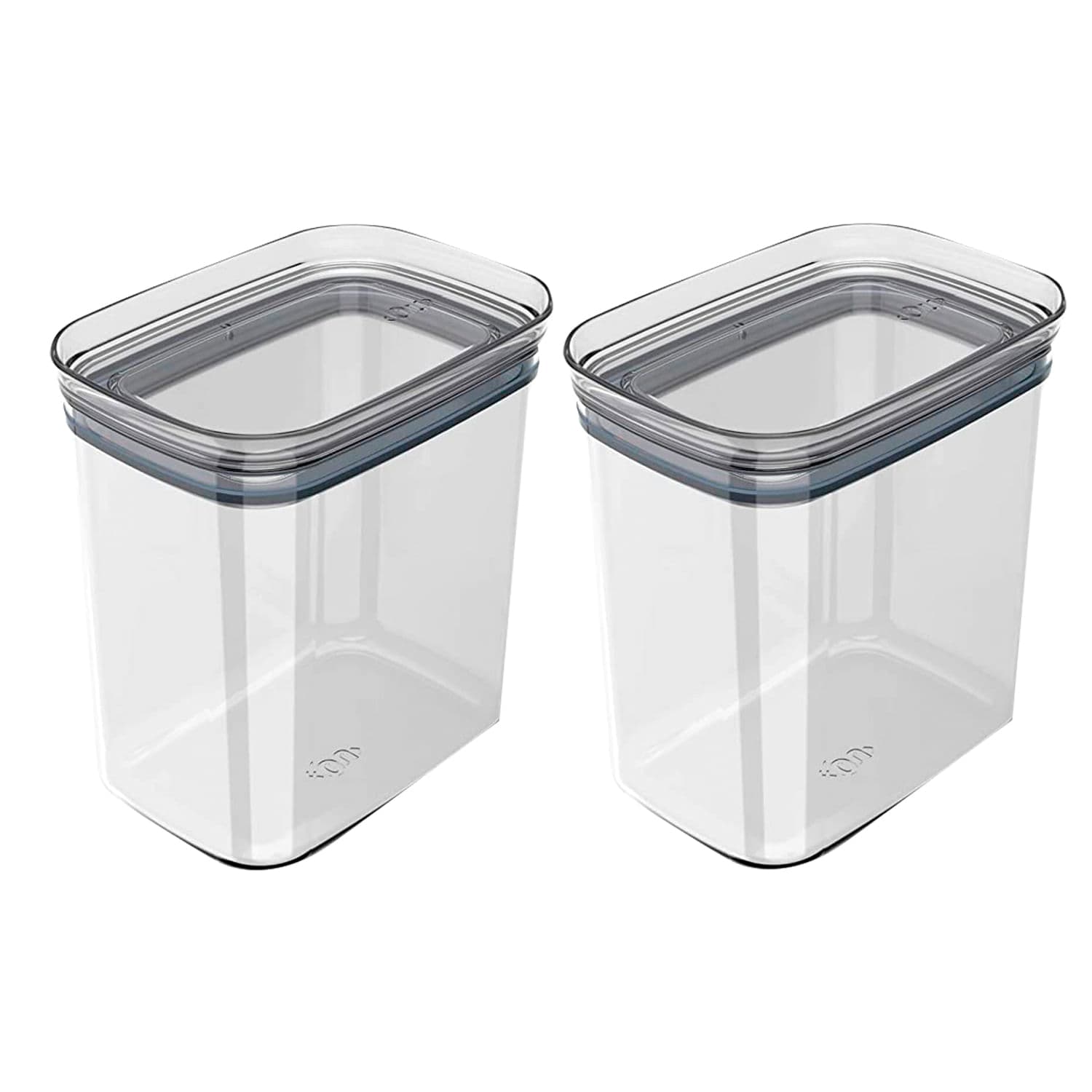 Kit Com 2 Potes Hermético Block 1,5l Natural - Ou