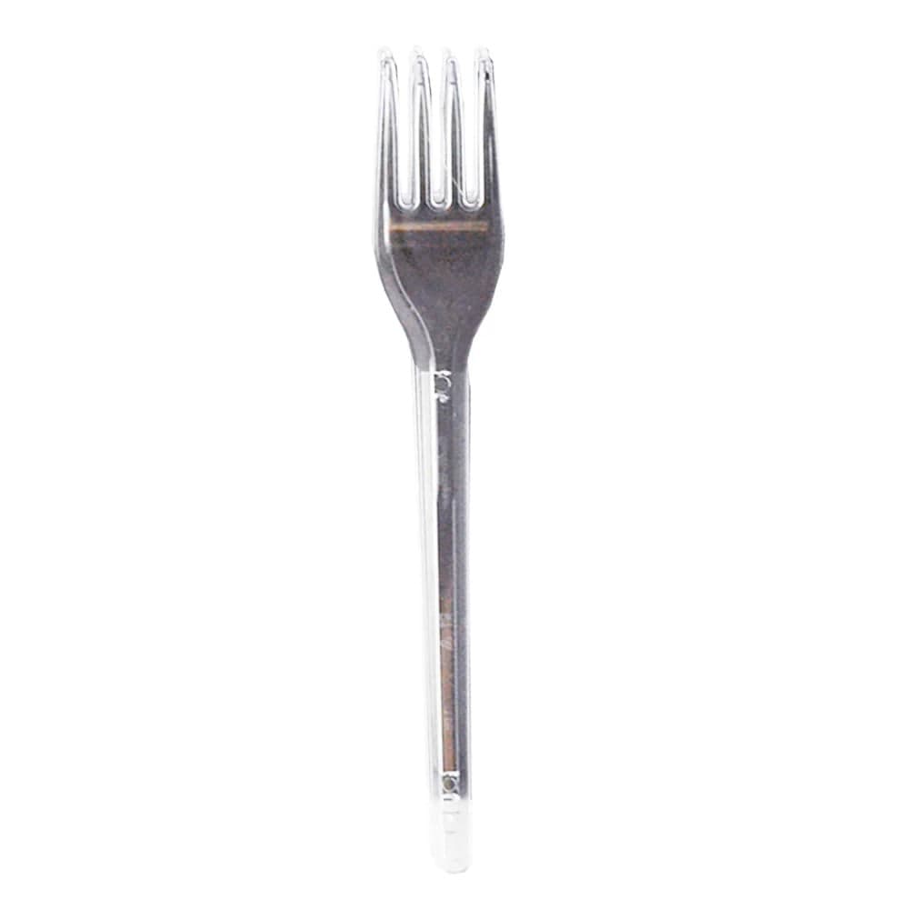 Kit de Garfo para Sobremesa 50 Unidades Cristal Descartável - Bello Festas