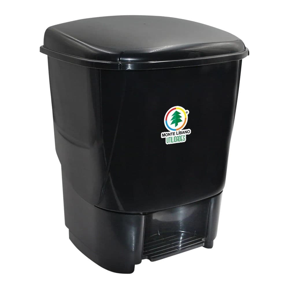Lixeira 30l Preta - Monte Líbano