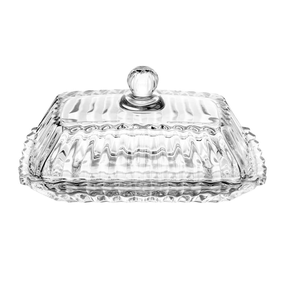 Manteigueira de Cristal com Tampa Imperatriz 17cm - Wolff