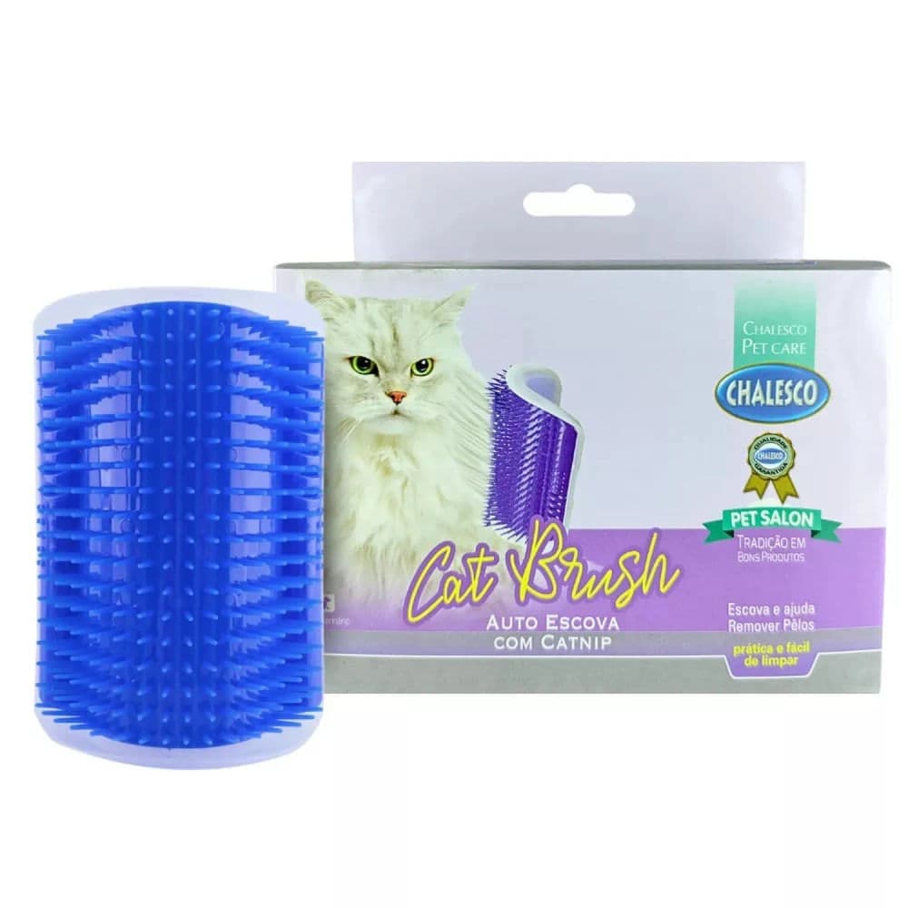 Massageador para Gatos com Catnip Azul - Chalesco
