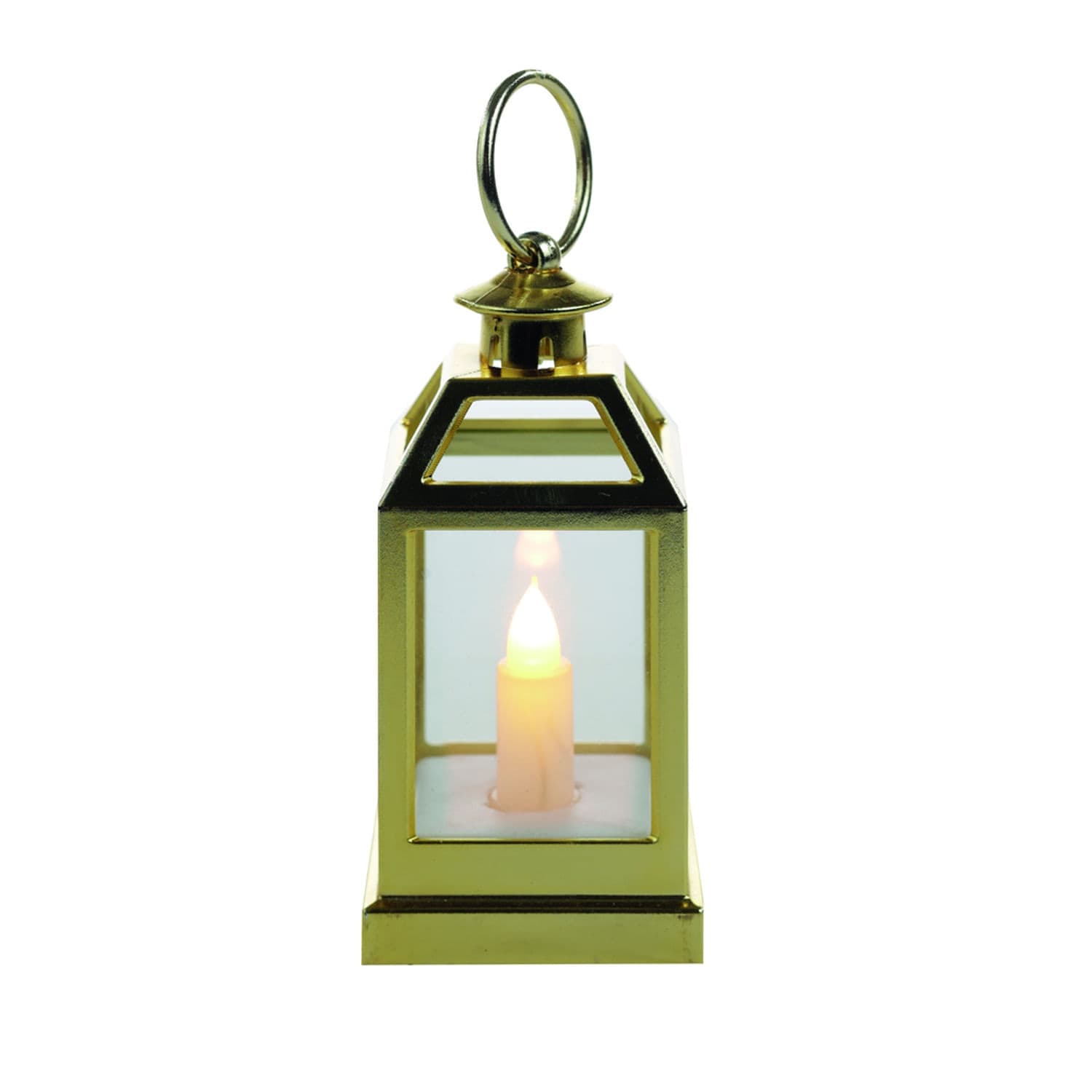 Mini Lanterna Decorativa 12,5cm Ouro Branco - Hub.me