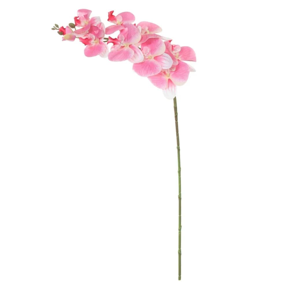Orquídea Phalaenopsis Artificial Real Toque 96cm Rosa - Florarte