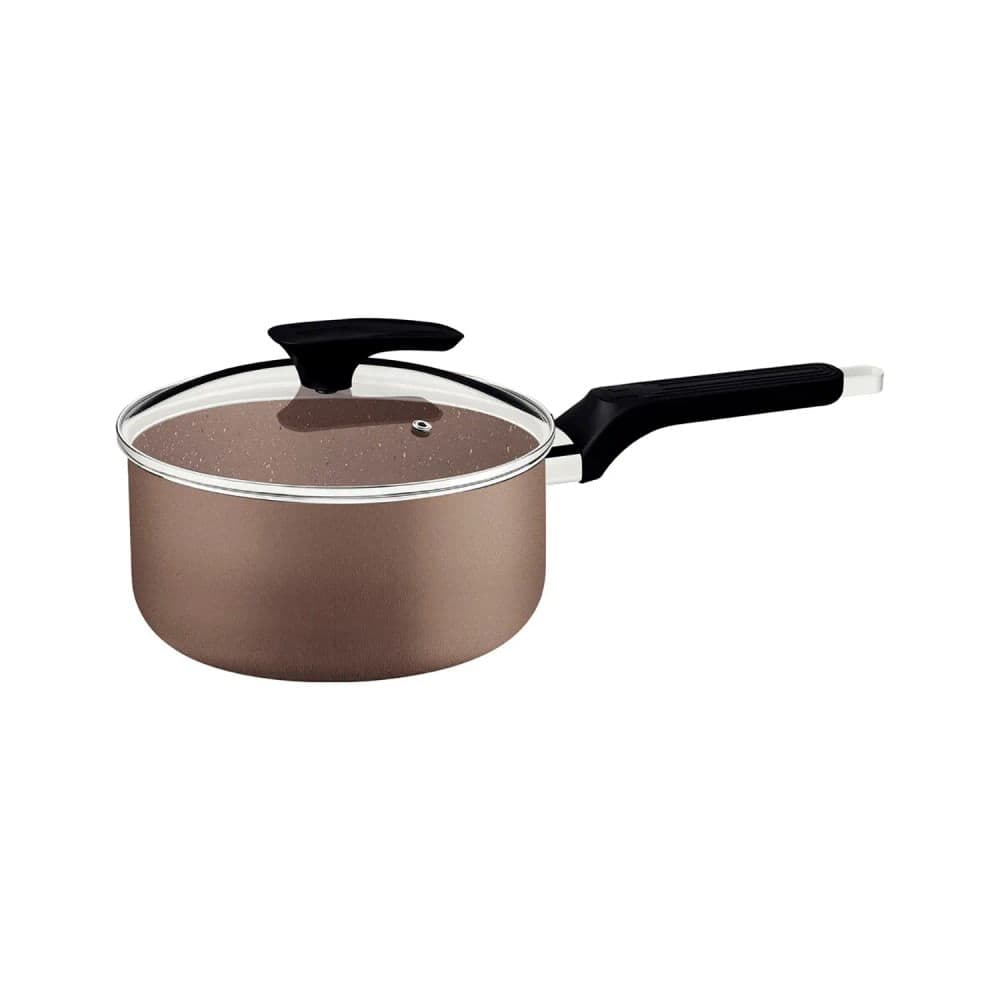 Panela Milazzo 16cm com Tampa de Vidro Amêndoa - Tramontina