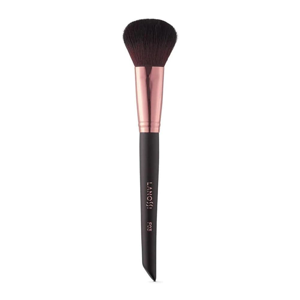Pincel de Maquiagem Pó F03 Preto Rose - Lanossi