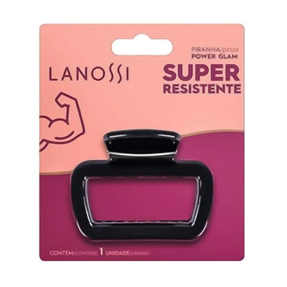 Piranha de Cabelo Power Glam Preto - Lanossi